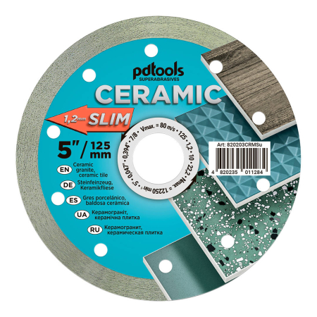 Tarcza diamentowa 125mm Ceramic Slim